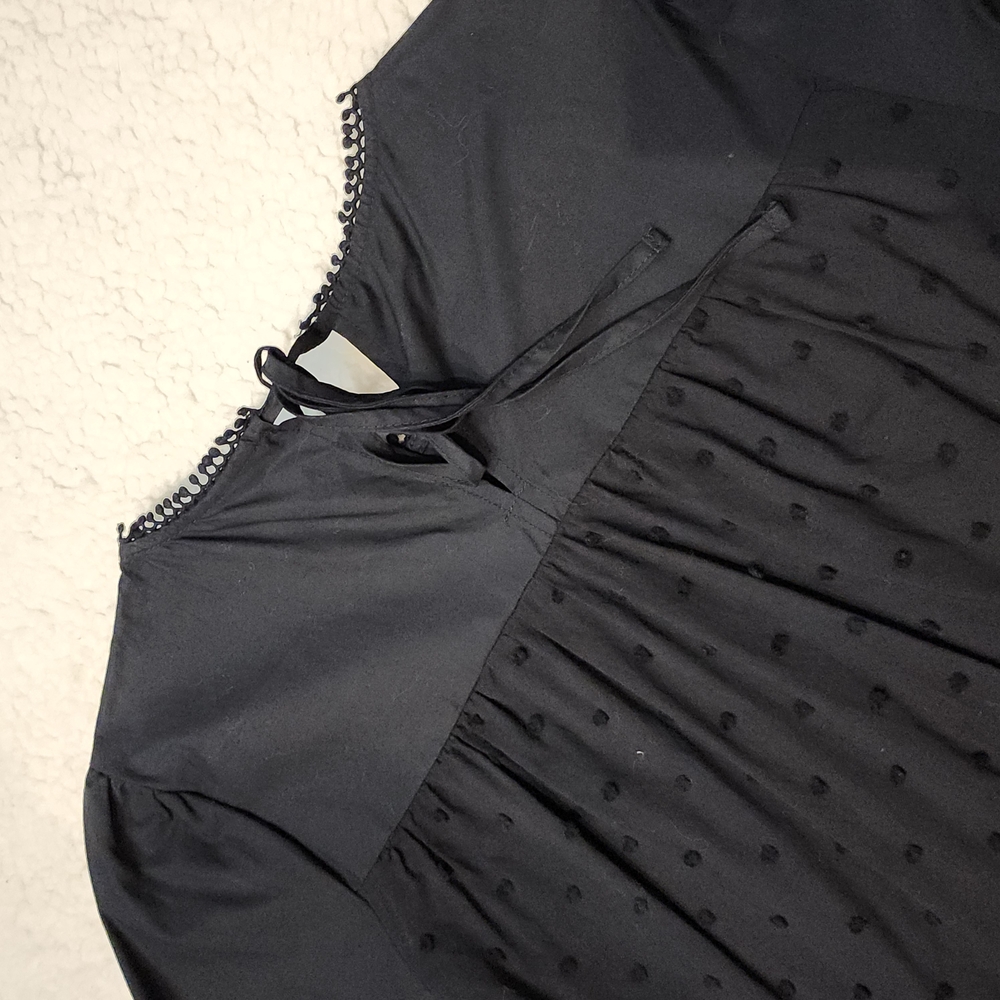 Who What Wear Black Midi Dress - Picture 6 of 8